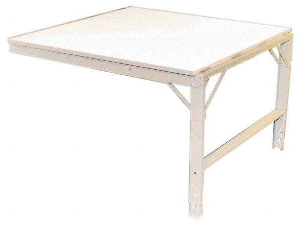 Phillocraft - 48 Wide x 54" Deep x 33" High, Production Table - Comfort Edge, Adjustable Height Legs - Benchmark Tooling