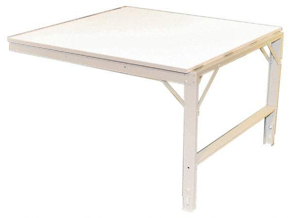 Phillocraft - 48 Wide x 36" Deep x 33" High, Production Table - Comfort Edge, Adjustable Height Legs - Benchmark Tooling