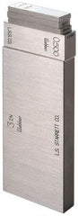 Starrett - 0.25" Rectangular Steel Gage Block - Accuracy Grade 0 - Benchmark Tooling