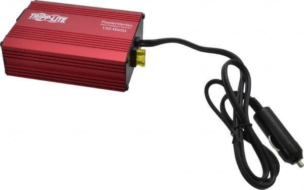 Tripp-Lite - 1 Connection, 12 VDC Input, 120 VAC Output, 14 Amp Input Rating, 300 Peak Wattage, Power Inverter - 3-3/4" Wide x 5-3/4" Deep x 1-3/4" High, 150 Watt Continuous Output Power, Free Air Convection Cooled - Benchmark Tooling