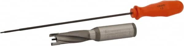 Kennametal - 15.88 to 16.38mm Diam, 3xD, 47.63mm Max Depth, 3/4" Shank Diam, 2.47" Flute, 4.63" OAL, Replaceable Tip Drill - KSEM0625 Insert, 1 Seat Size, Series KSEM - Benchmark Tooling