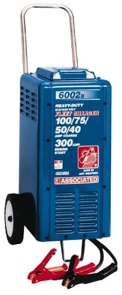 Associated Equipment - 6/12/18/24 Volt Heavy-Duty Charger - 100 Amps/80 Amps/50 Amps/40 Amps, 400 Starter Amps - Benchmark Tooling