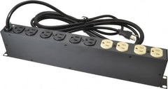 Tripp-Lite - 12 Outlets, 120 Volts, 15 Amps, 15' Cord, Power Outlet Strip - Rack Mount, 5-15P NEMA Configuration, 17-1/2" Strip, ANSI C62.41, IEEE 587, IEEE 587 Category A Specifications, IEEE 587 Category B Specifications, UL1449 3rd Edition - Benchmark Tooling