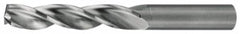 Walter-Titex - 14.8mm 150° Solid Carbide Jobber Drill - Bright Finish, Right Hand Cut, Spiral Flute, Straight Shank, 4-3/8" OAL, Standard Point - Benchmark Tooling