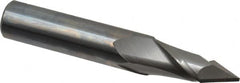 Melin Tool - 7/16" Diam, 1" LOC, 2 Flute, 60° Point Angle, Solid Carbide Drill Mill - Uncoated, 2-3/4" OAL, 7/16" Shank Diam - Benchmark Tooling