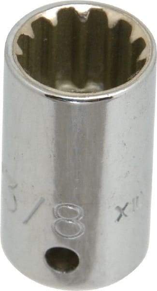 Proto - 1/4" Drive, 3/8" Socket, Spline Socket - 12 Points, 59/64" OAL - Benchmark Tooling