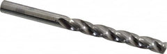 SGS - 1/4" 150° Solid Carbide Jobber Drill - Bright Finish, Right Hand Cut, Spiral Flute, Straight Shank, 3-1/4" OAL, Standard Point - Benchmark Tooling