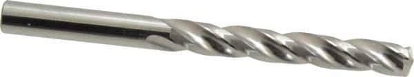 SGS - 5/16" 150° Solid Carbide Jobber Drill - Bright Finish, Right Hand Cut, Spiral Flute, Straight Shank, 3-3/4" OAL, Standard Point - Benchmark Tooling
