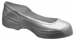 Winter Walking - Men's 12-13.5 (Women's 14+) Traction Overshoes - 4" High, Plain Toe, Nonslip Sole, PVC Upper, Black - Benchmark Tooling