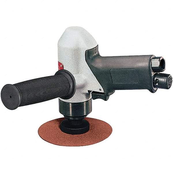 Dynabrade - 4-1/2 to 5" Disc, 11,000 RPM, Pneumatic Handheld Disc Sander - 32 CFM, 1/4 NPT Inlet, 0.7 hp, 90 psi - Benchmark Tooling