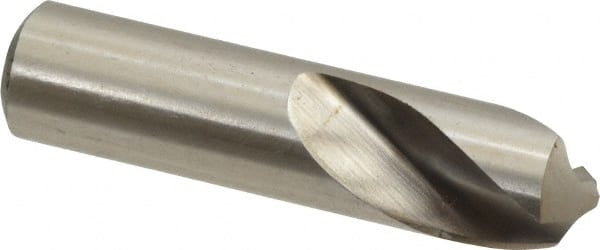 Interstate - 1/2" Body Diam, 118°, 2" OAL, High Speed Steel Spotting Drill - Benchmark Tooling