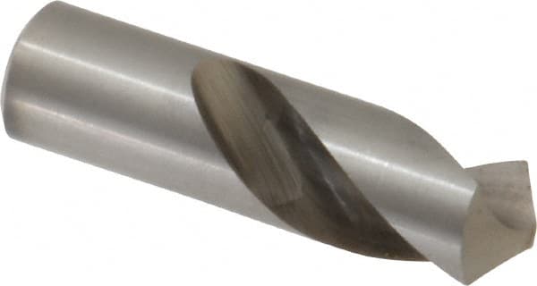 Interstate - 3/4" Body Diam, 118°, 2-1/4" OAL, High Speed Steel Spotting Drill - Benchmark Tooling