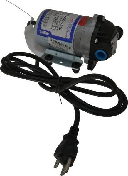 Pentair - 1/10 HP, 3/8 Inlet Size, 3/8 Outlet Size, ByPass, Diaphragm Spray Pump - 115 Input Voltage, Polypropylene, 1.40 Max GPM - Benchmark Tooling