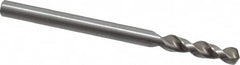 Accupro - 0.1457" 130° Parabolic Flute Cobalt Screw Machine Drill Bit - Bright Finish, Right Hand Cut, 0.787" Flute Length, 2.047" OAL, Split Point, Straight Shank - Benchmark Tooling