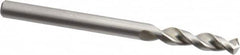 Accupro - 0.1654" 130° Parabolic Flute Cobalt Screw Machine Drill Bit - Bright Finish, Right Hand Cut, 0.866" Flute Length, 2.165" OAL, Split Point, Straight Shank - Benchmark Tooling