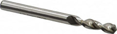 Accupro - 5.75mm 130° Parabolic Flute Cobalt Screw Machine Drill Bit - Bright Finish, Right Hand Cut, 28mm Flute Length, 66mm OAL, Split Point, Straight Shank - Benchmark Tooling