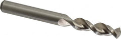 Accupro - 0.295" 130° Parabolic Flute Cobalt Screw Machine Drill Bit - Bright Finish, Right Hand Cut, 1.339" Flute Length, 2.913" OAL, Split Point, Straight Shank - Benchmark Tooling