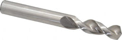 Accupro - 13/32" 130° Parabolic Flute Cobalt Screw Machine Drill Bit - Bright Finish, Right Hand Cut, 1.693" Flute Length, 3.504" OAL, Split Point, Straight Shank - Benchmark Tooling