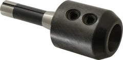 Collis Tool - R8 Taper Shank 1-1/2" Hole End Mill Holder/Adapter - 2-3/4" Nose Diam, 3-3/8" Projection - Exact Industrial Supply