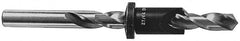 Vernon - 5/16" Cutter Diam, #27 Drill Combatibility, 1/4" Collar Thickness, Adjustable Depth Drill Countersink - Benchmark Tooling