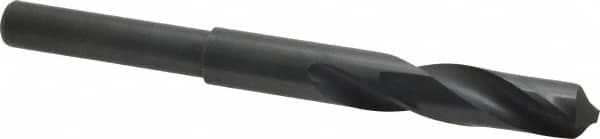 Interstate - 39/64" Drill, 118° Point, High Speed Steel Silver Deming & Reduced Shank Drill Bit - Benchmark Tooling