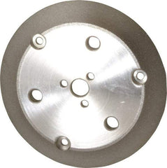 Made in USA - 6" Diam, 5/8" Hole Size, 1/16" Overall Thickness, Tool & Cutter Grinding Wheel - Medium Grade, CBN, 6,000 RPM - Benchmark Tooling