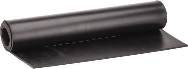 Made in USA - 24" Long, 12" Wide, 1/2" Thick, Buna-N Rubber Foam Sheet - 65 to 75 Durometer, Black, -40 to 212°F, 1,500 psi Tensile Strength, Stock Length - Benchmark Tooling