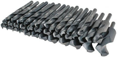 Interstate - 33/64 to 1-1/2", 118° Point, Oxide Finish, High Speed Steel Reduced Shank Drill Bit Set - Benchmark Tooling