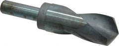 Interstate - 1-17/32" 118° Spiral Flute High Speed Steel Taper Length Drill Bit - Benchmark Tooling