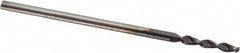 Accupro - 0.0472" 130° Parabolic Flute Cobalt Screw Machine Drill Bit - TiAlN Finish, Right Hand Cut, 0.315" Flute Length, 1.181" OAL, Standard Point, Straight Shank - Benchmark Tooling