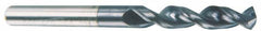 Accupro - 0.3425" 130° Parabolic Flute Cobalt Screw Machine Drill Bit - TiAlN Finish, Right Hand Cut, 1.575" Flute Length, 3.307" OAL, Split Point, Straight Shank - Benchmark Tooling