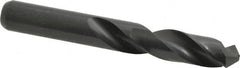 Interstate - 7/16" 118° Spiral Flute High Speed Steel Screw Machine Drill Bit - Oxide Finish, Right Hand Cut, 2-1/16" Flute Length, 3-7/16" OAL, Standard Point, Straight Shank - Benchmark Tooling