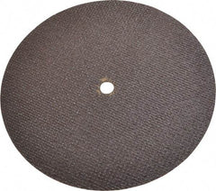 Norton - 6" 60 Grit Aluminum Oxide Cutoff Wheel - 0.035" Thick, 3/8" Arbor, 10,190 Max RPM, Use with Die Grinders - Benchmark Tooling