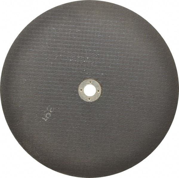 Norton - 10" 46 Grit Aluminum Oxide Cutoff Wheel - 1/16" Thick, 5/8" Arbor, 6,110 Max RPM, Use with Stationary Tools - Benchmark Tooling