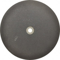 Norton - 10" 46 Grit Aluminum Oxide Cutoff Wheel - 1/16" Thick, 5/8" Arbor, 6,110 Max RPM, Use with Stationary Tools - Benchmark Tooling