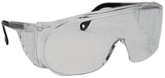 Uvex - Clear Lenses, Frameless Safety Glasses - Anti-Fog, Scratch Resistant, Plastic Frame, Adjustable Temples, Size Universal, Wrap Around - Benchmark Tooling