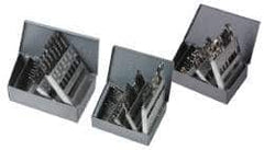 Hertel - 1/16 to 1/2", 135° Point, Oxide Finish, High Speed Steel Screw Machine Length Drill Bit Set - Benchmark Tooling