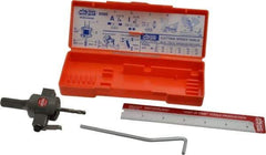 SPI - 3/4 to 3" Cutting Diam, 3/8" Cutting Depth, Circle Cutter & Trepanning Tool - Straight Shank, 1/2" Shank Diam - Benchmark Tooling