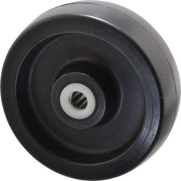Fairbanks - 6 Inch Diameter x 2 Inch Wide, Polyolefin Caster Wheel - 1,200 Lb. Capacity, 2-3/16 Inch Hub Length, 5/8 Inch Axle Diameter, Roller Bearing - Benchmark Tooling