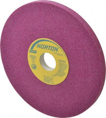 Norton - 8" Diam x 1-1/4" Hole x 1/2" Thick, I Hardness, 46 Grit Surface Grinding Wheel - Aluminum Oxide, Type 1, Coarse Grade, 3,105 Max RPM, Vitrified Bond, No Recess - Benchmark Tooling