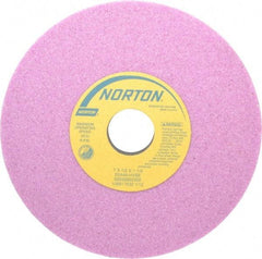 Norton - 7" Diam x 1-1/4" Hole x 1/2" Thick, H Hardness, 46 Grit Surface Grinding Wheel - Aluminum Oxide, Type 1, Coarse Grade, 3,600 Max RPM, Vitrified Bond, No Recess - Benchmark Tooling