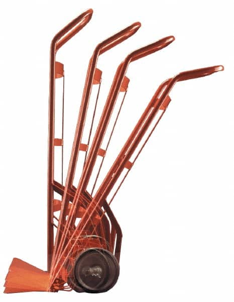 Wesco Industrial Products - 600 Lb Capacity 50" OAH Hand Truck - Swept Back Handle, Steel, Pneumatic Wheels - Benchmark Tooling