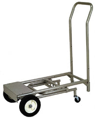 Wesco Industrial Products - 400 Lb Capacity Hand Truck - Swept Back Handle, Steel, Semi-Pneumatic Wheels - Benchmark Tooling