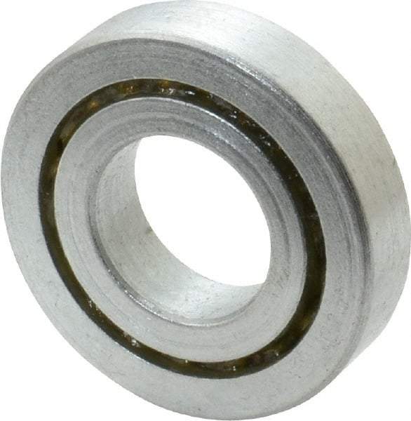 Value Collection - 3/4" Bore Diam, 1-5/8" OD, Open Unground Full Complement Radial Ball Bearing - 3/8" Wide, 1 Row, Round Bore, 825 Lb Dynamic Capacity - Benchmark Tooling