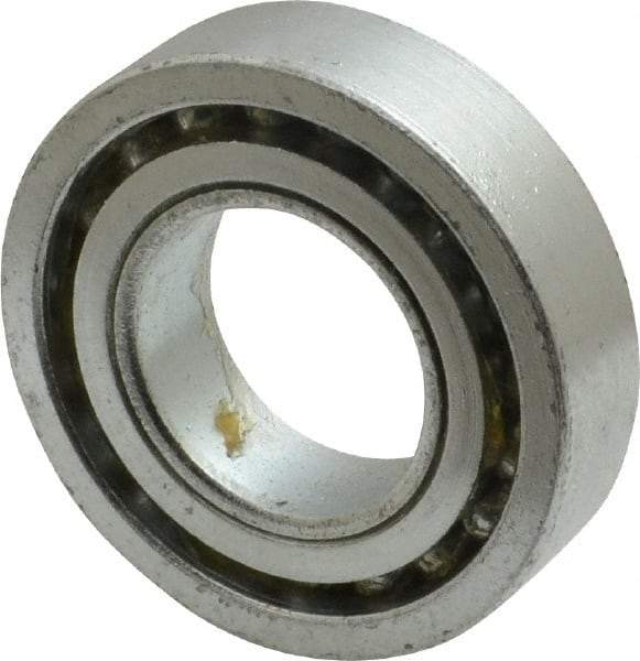 Value Collection - 1" Bore Diam, 2" OD, Open Unground Full Complement Radial Ball Bearing - 1/2" Wide, 1 Row, Round Bore, 1,384 Lb Dynamic Capacity - Benchmark Tooling