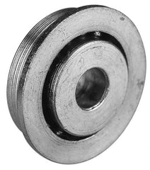 Value Collection - 7/16" Bore Diam, 1-1/16" OD, Open Unground Full Complement Radial Ball Bearing - With Flange, 1 Row, Round Bore, 509 Lb Dynamic Capacity - Benchmark Tooling