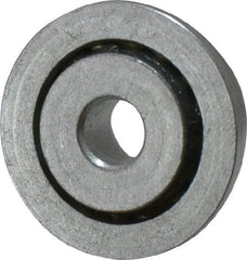 Value Collection - 1/4" Bore Diam, 7/8" OD, Open Unground Full Complement Radial Ball Bearing - With Flange, 1 Row, Round Bore, 356 Lb Dynamic Capacity - Benchmark Tooling