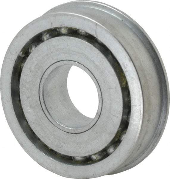 Value Collection - 3/4" Bore Diam, 2" OD, Open Unground Full Complement Radial Ball Bearing - With Flange, 1 Row, Round Bore, 1,384 Lb Dynamic Capacity - Benchmark Tooling