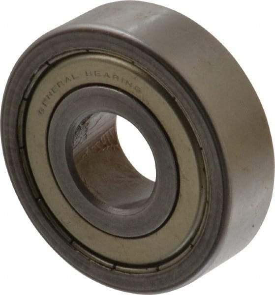 Value Collection - 5/8" Bore Diam, 1-3/4" OD, Double Shield Unground Retainer Type Radial Ball Bearing - 1/2" Wide, 1 Row, Round Bore, 1,171 Lb Dynamic Capacity - Benchmark Tooling