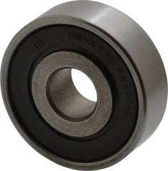 Value Collection - 7/16" Bore Diam, 1-3/8" OD, Double Seal Unground Retainer Type Radial Ball Bearing - 7/16" Wide, 1 Row, Round Bore, 915 Lb Dynamic Capacity - Benchmark Tooling